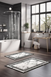 Mijölnir Juego de Alfombrillas de Baño CT-5080 Multicolor
